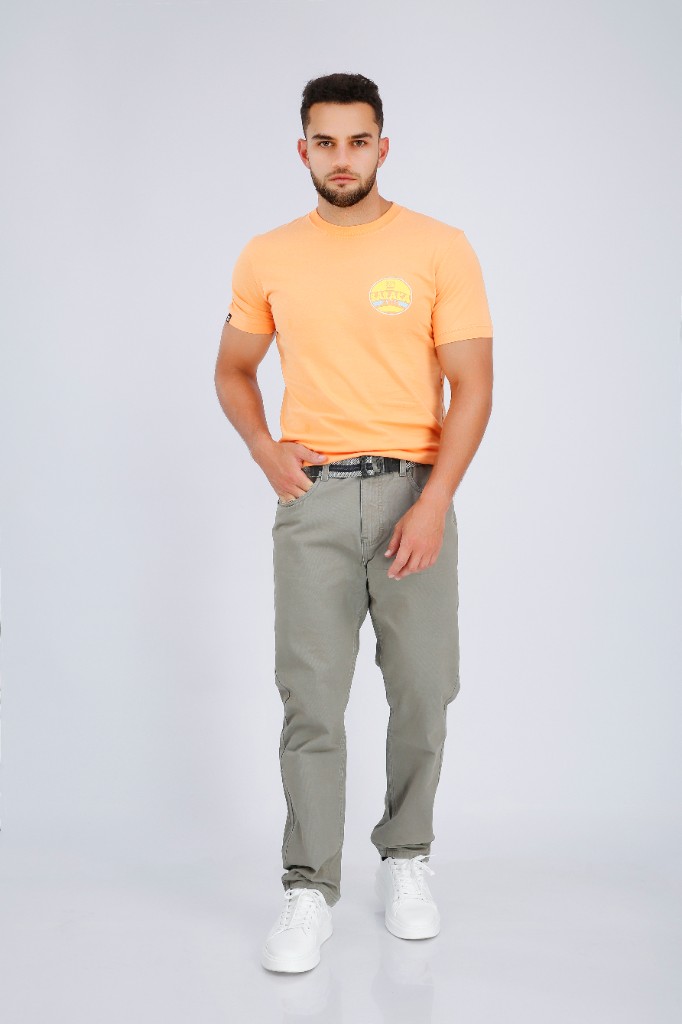Pantalón Drill Clásico Verde Cemento