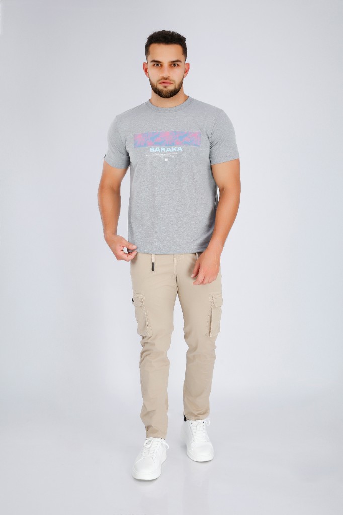 Jogger Cargo Bota Recta Beige