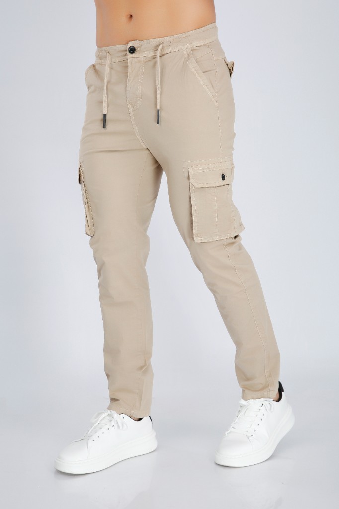 Miniatura 2 del producto Jogger Cargo Bota Recta Beige