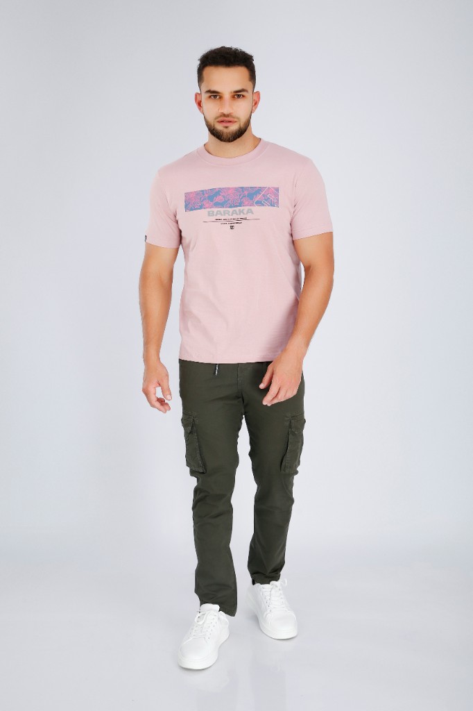 Jogger Cargo Bota Recta Verde Militar