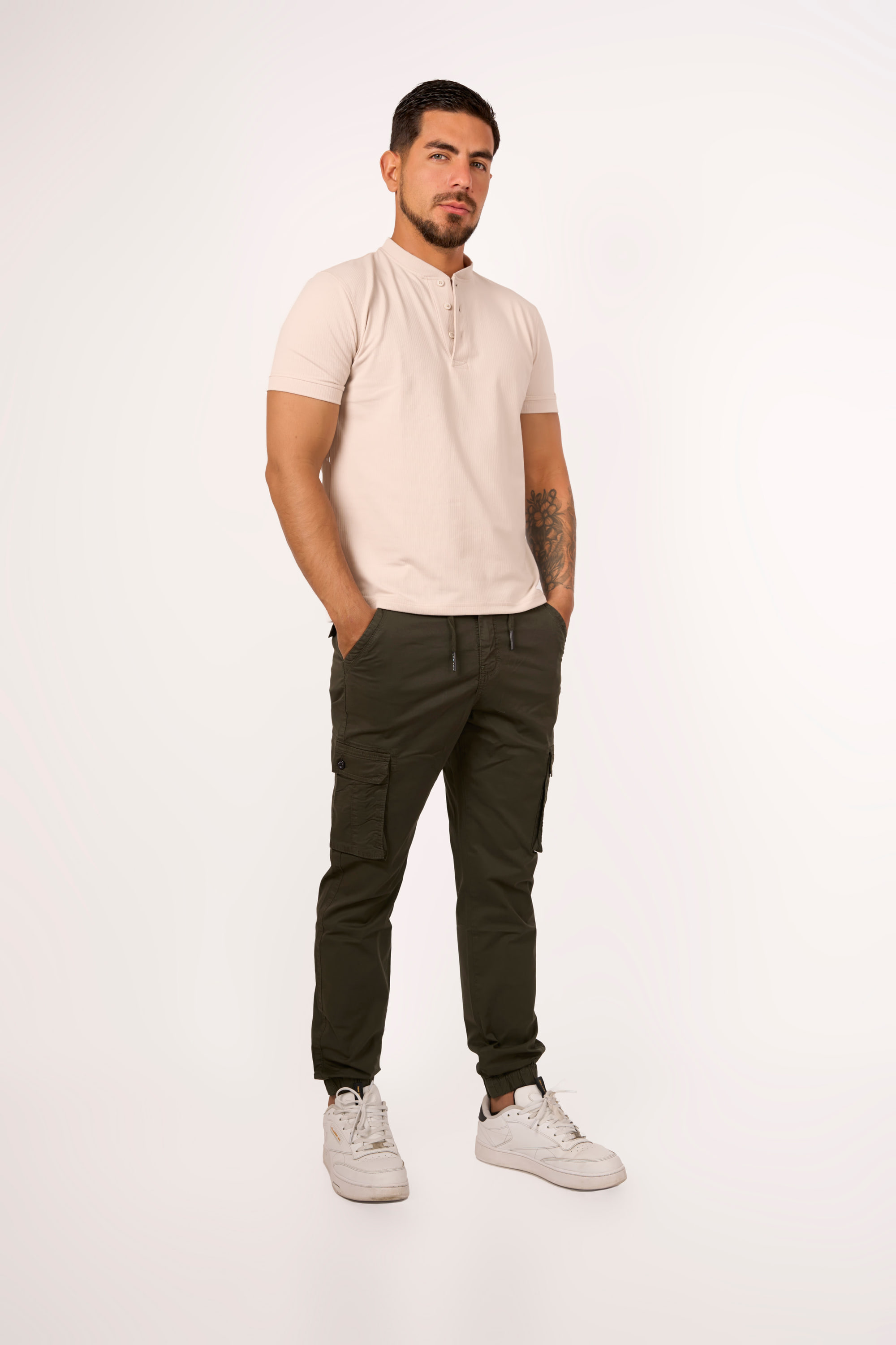 Pantalón Jogger Cargo Verde Militar