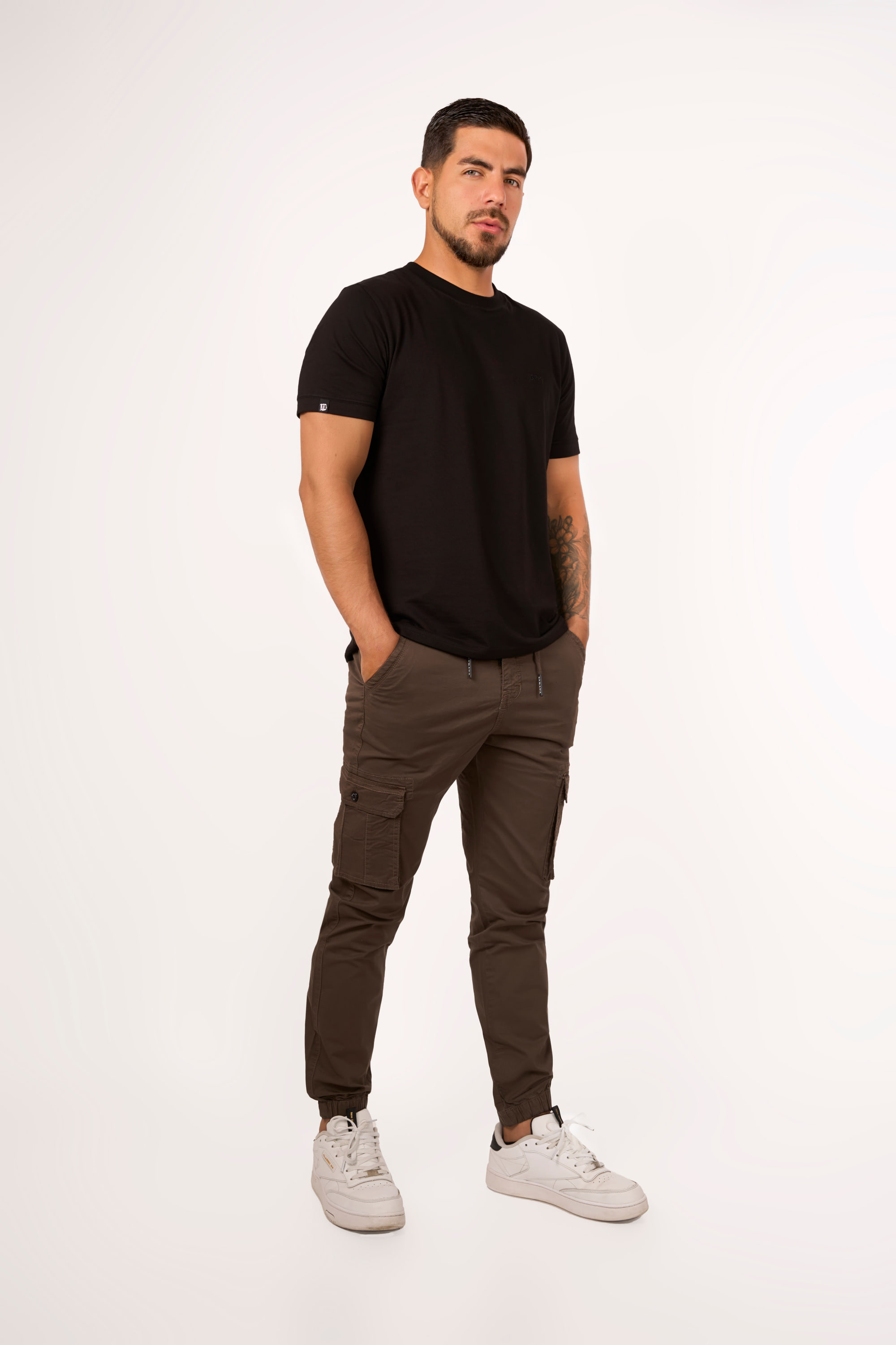 Pantalón Jogger Cargo Marrón