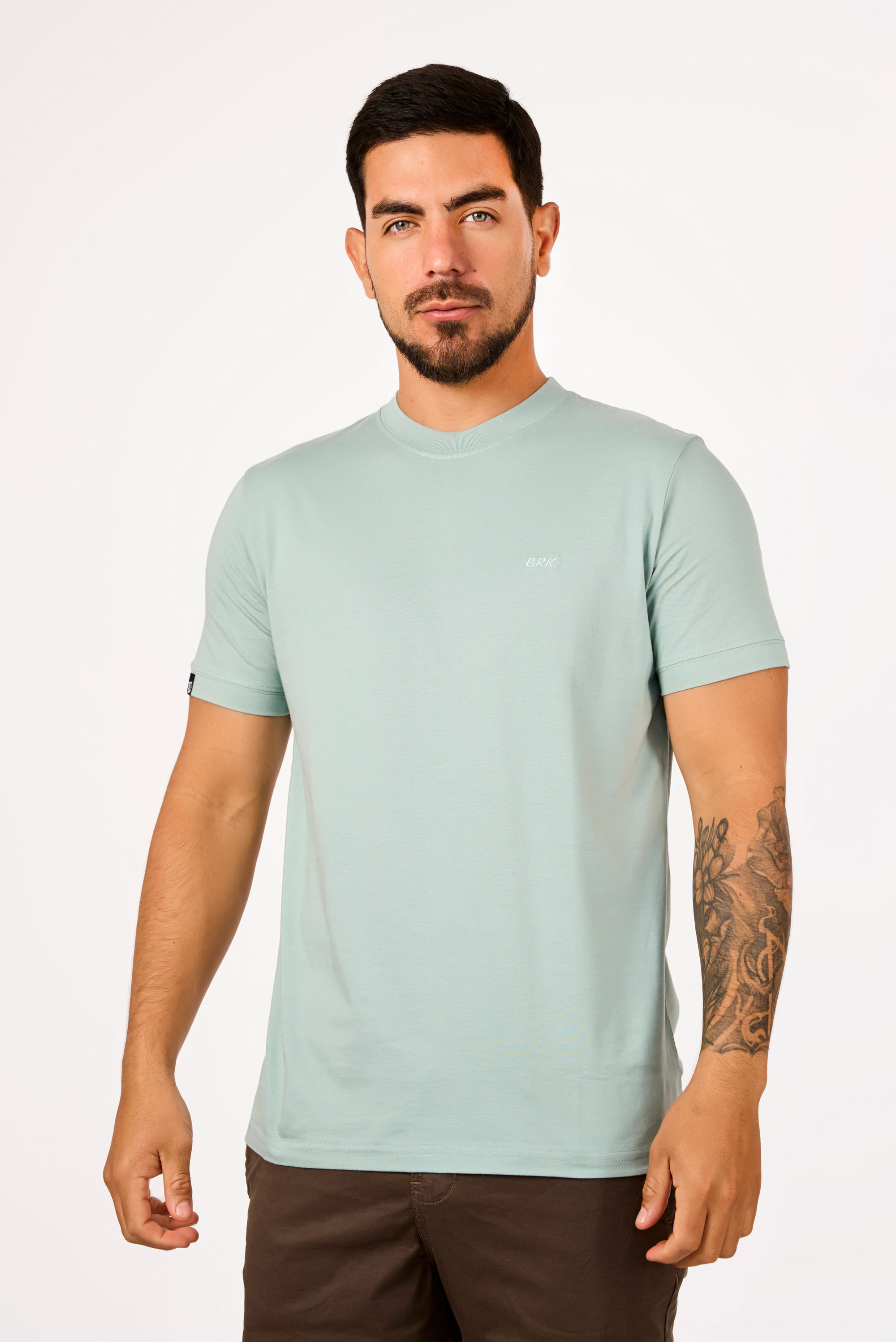 Polo Básico Verde Cemento