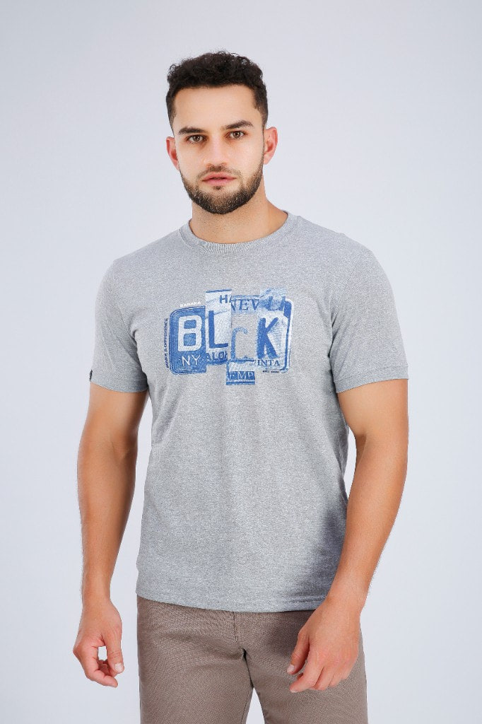 Polo Estampado Block Melange