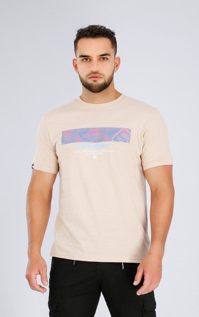 Polo Estampado Fresh Beige