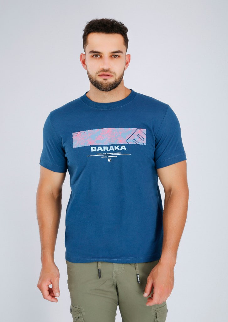 Polo Estampado Fresh Cobalto