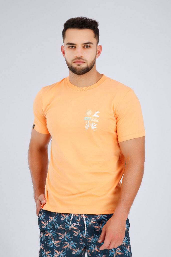 Polo Estampado Summer Salmón