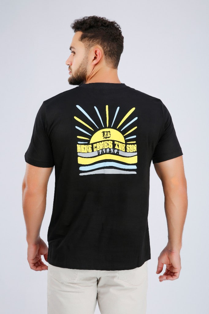 Polo Estampado Sunny Day Negro