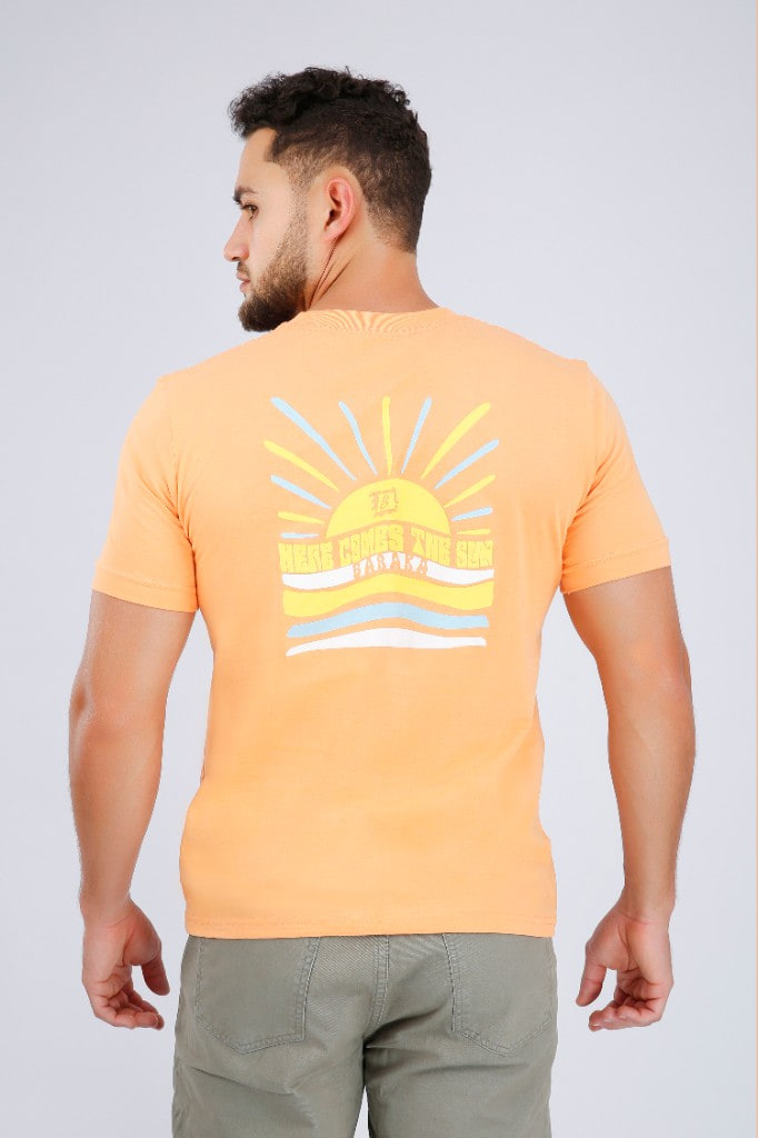 Polo Estampado Sunny Day Salmón