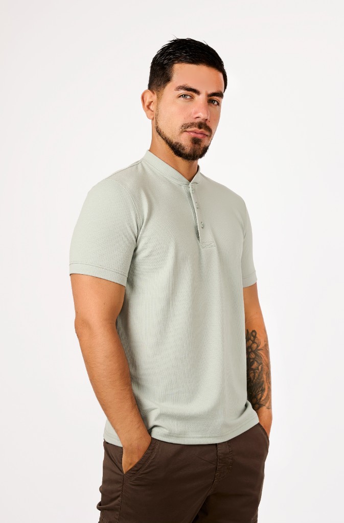 Miniatura 3 del producto Polo Cuello Nerú Verde Cemento