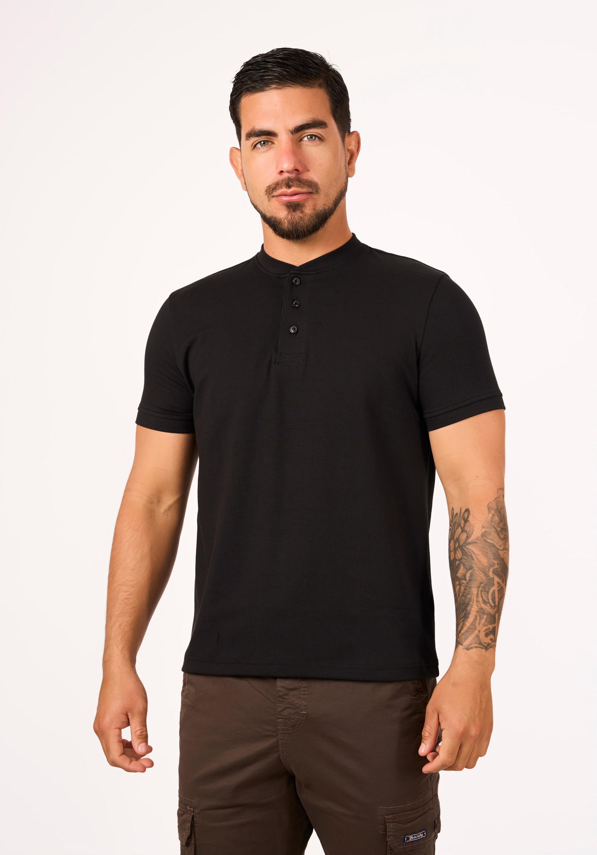 Polo Cuello Nerú Negro