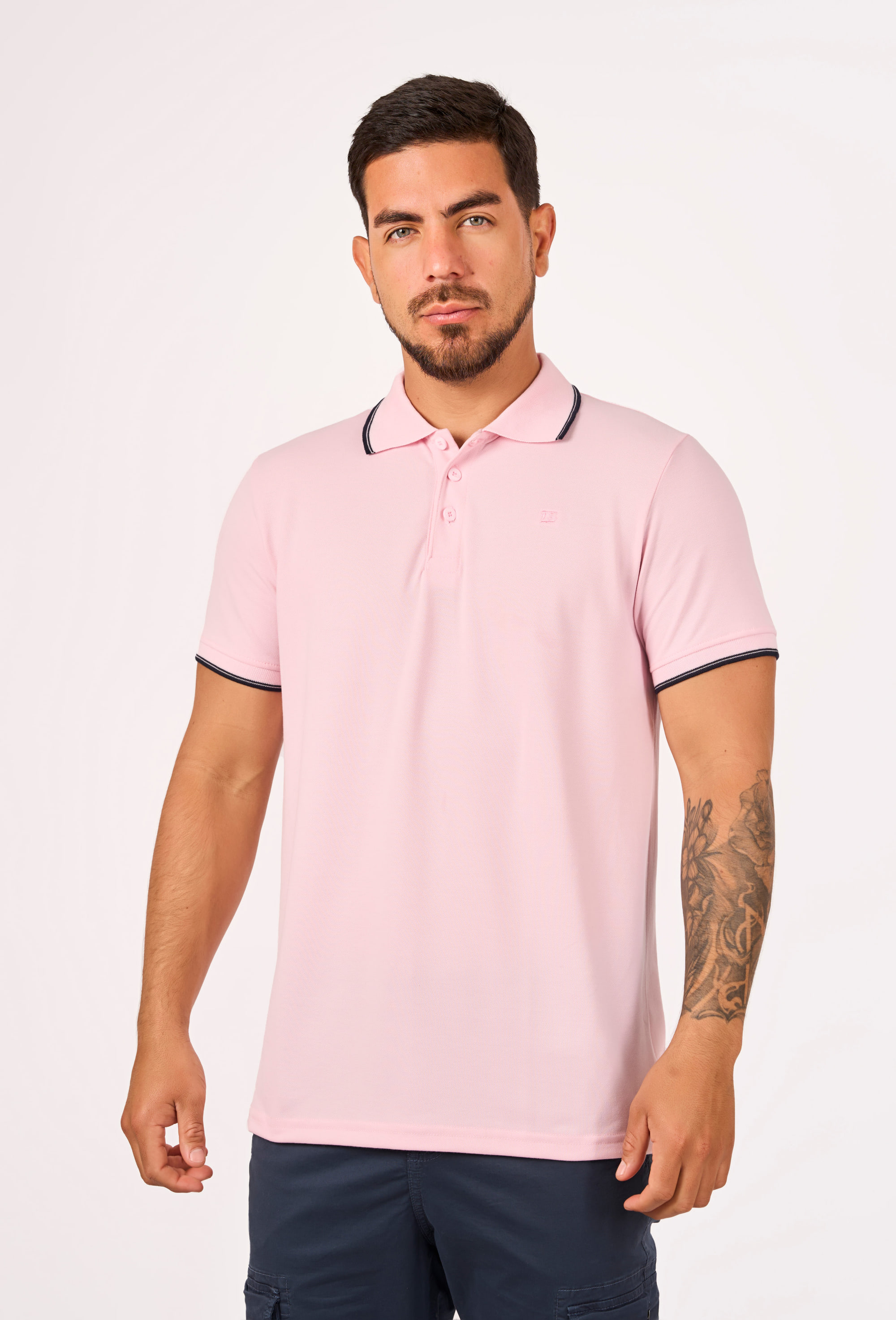 Polo Camisero Piqué Palo Rosa