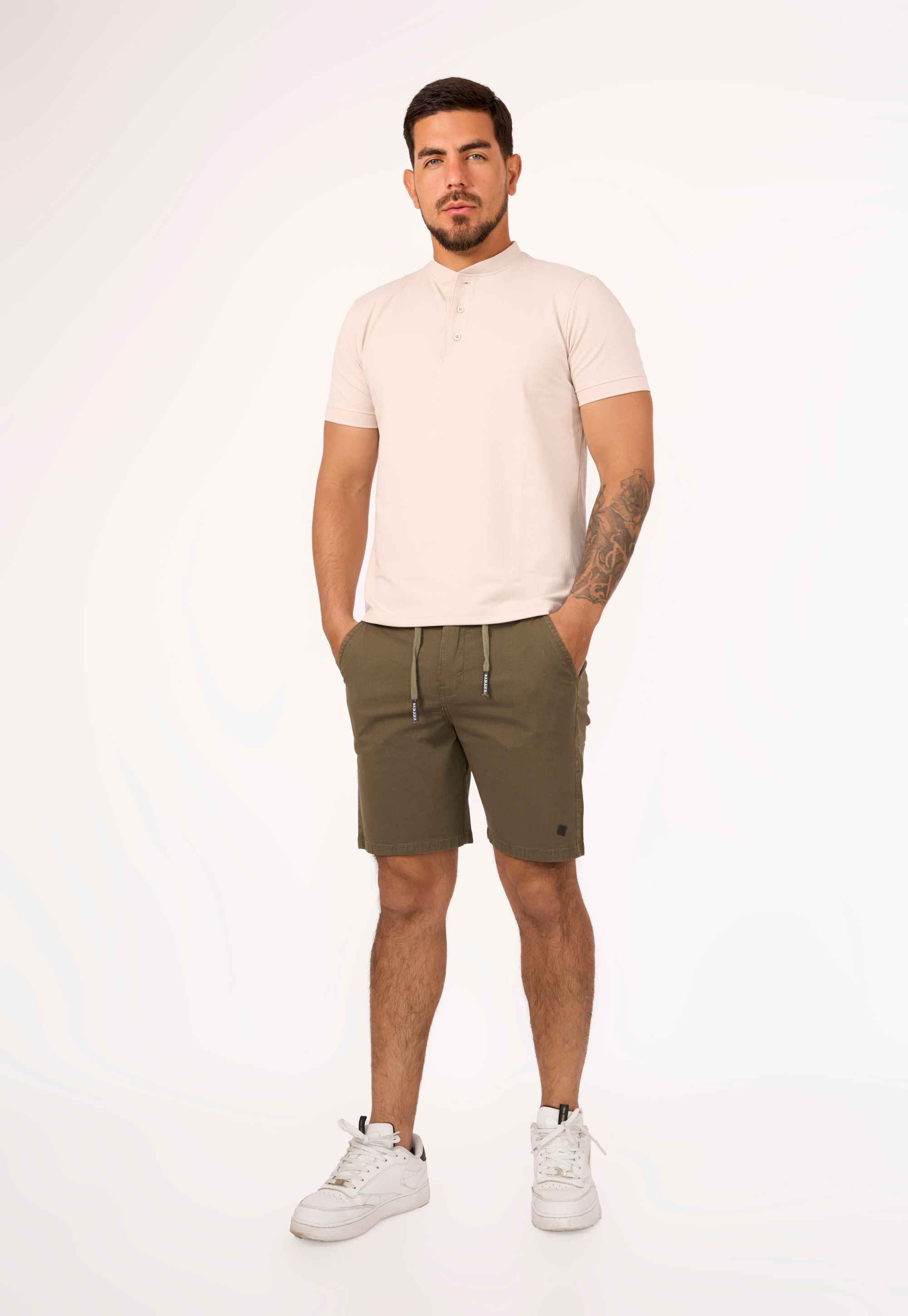 Short Estampado Bogotá Verde