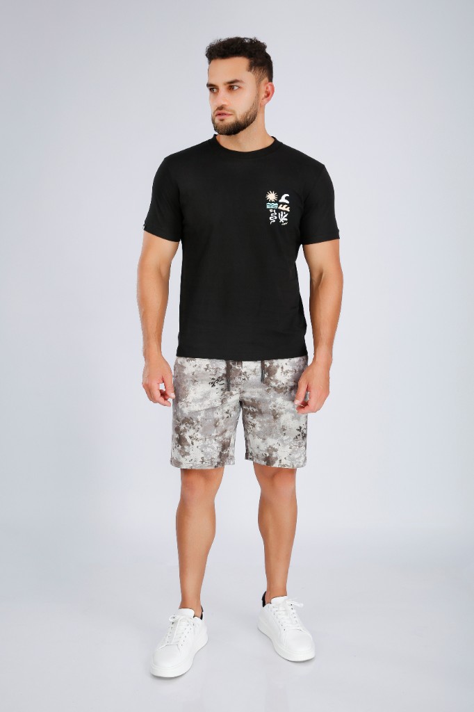 Short Digitalizado Cenizo