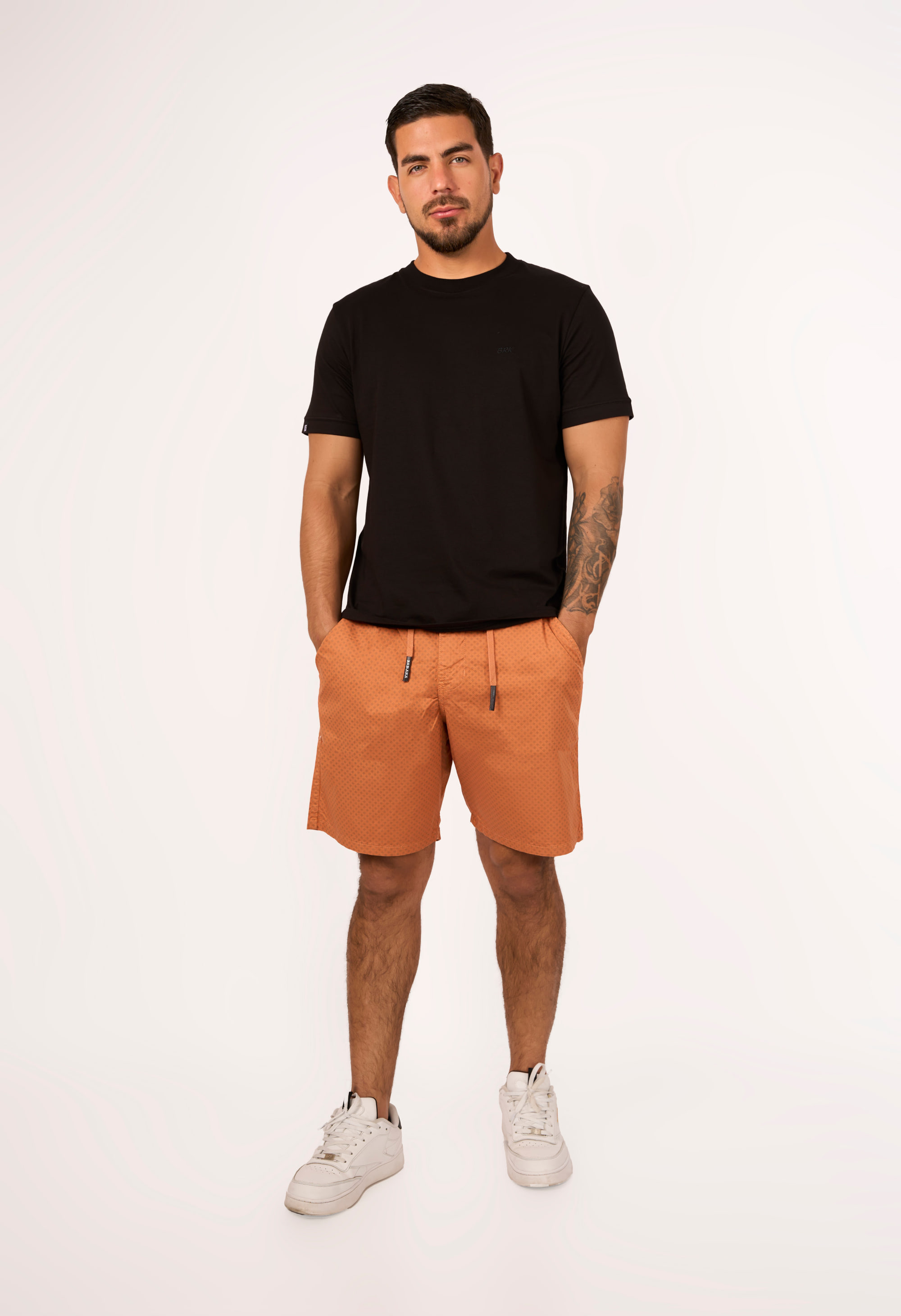 Short Estampado Rombo Ladrillo