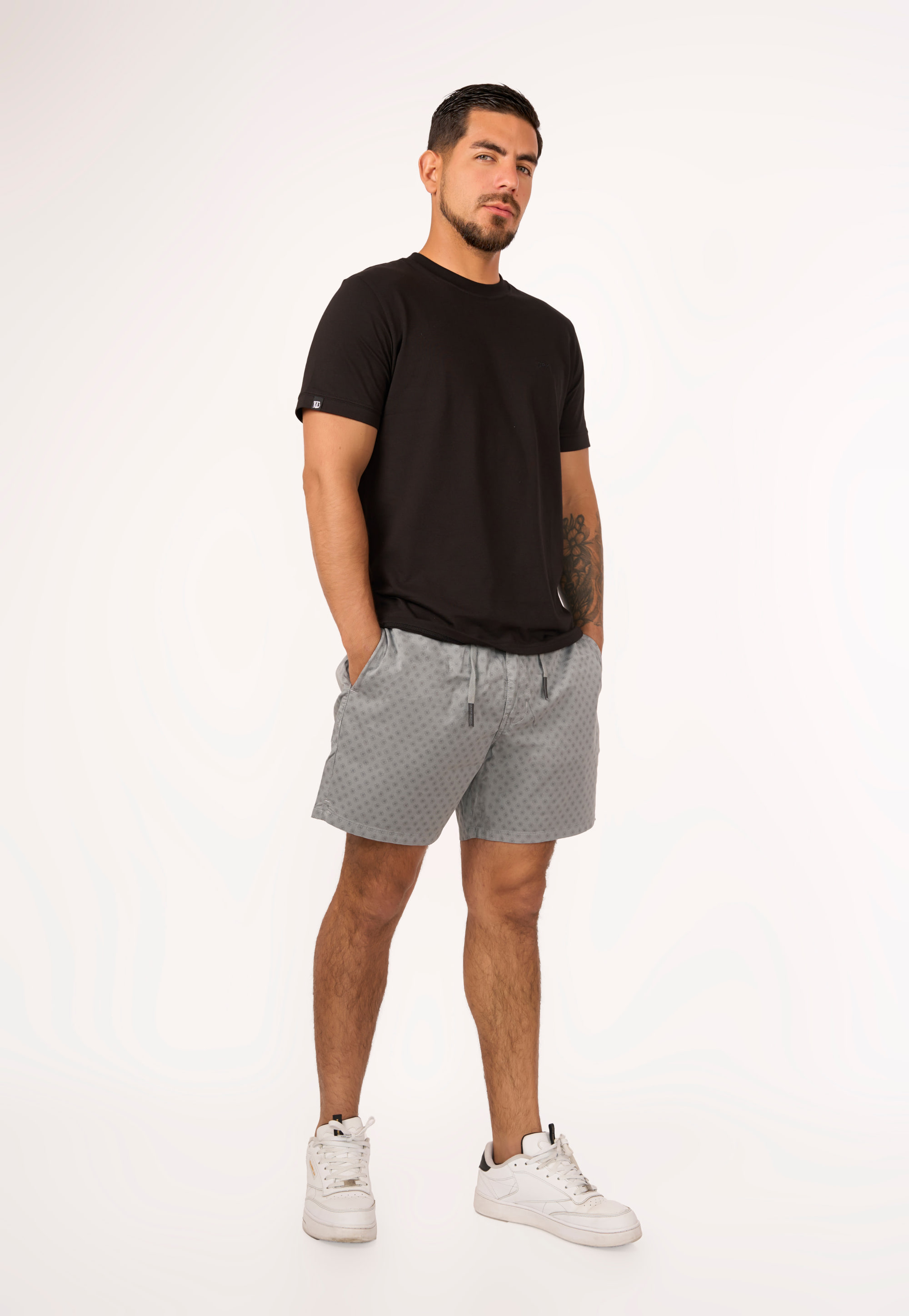 Short Corto Trebol Plomo